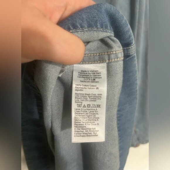 J.crew Popover dress in chambray - Picture 9 of 9